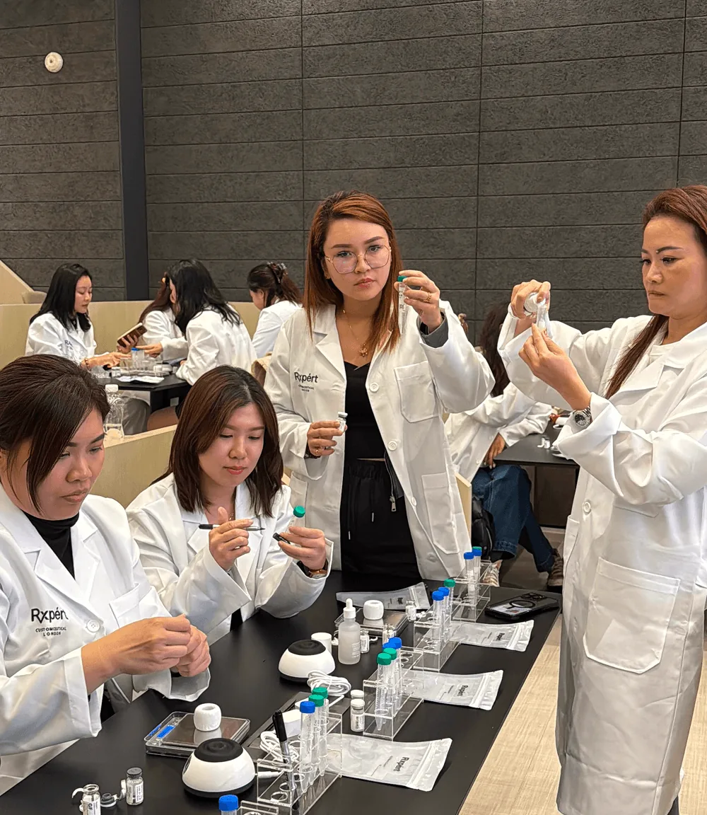 Hands-on skincare workshop